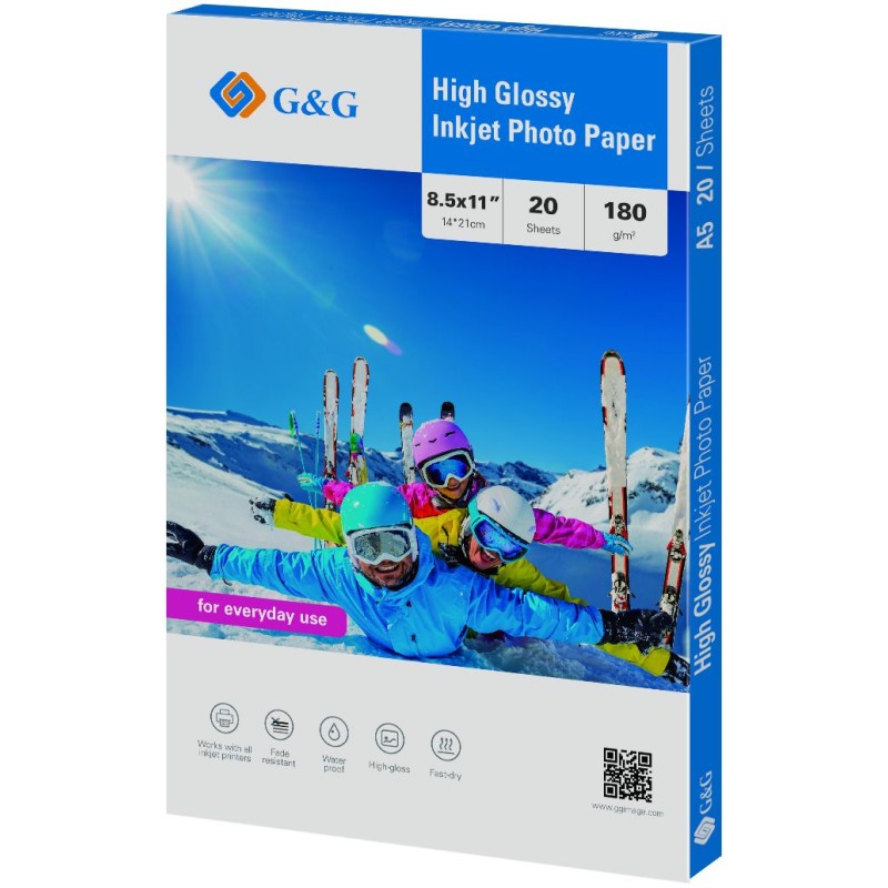 Papir Photo  GG A4 180g/m2 Premium Photo Glossy Paper 20 listova 31200