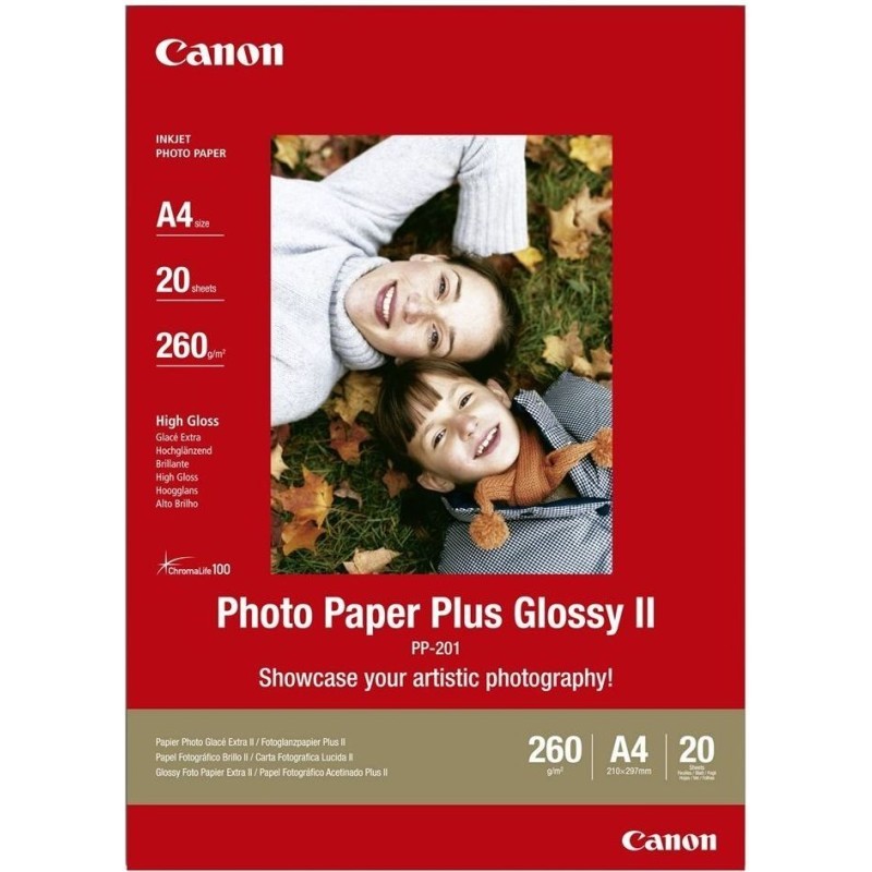 Papir photo CANON A4 260g/m2 Photo Paper Plus Glossy II #20 - PP-201 19250