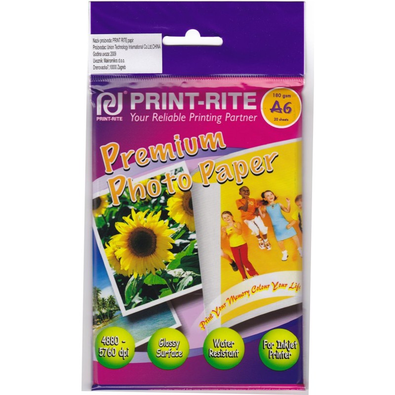 Papir Photo   A6 180g/m2 Premium Photo Paper 20 listova 19346