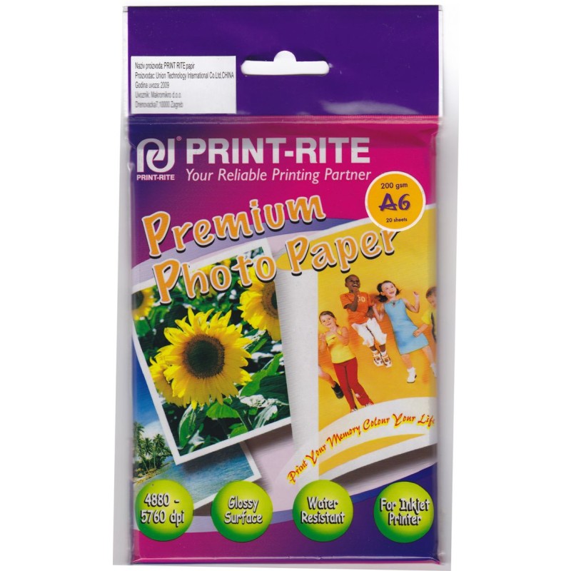 Papir Photo   A6 200g/m2 Premium Photo Paper 20 listova 19348