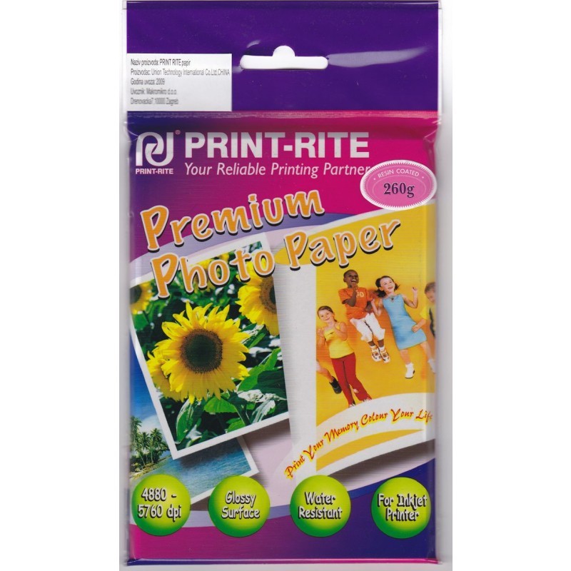 Papir Photo   A6 260g/m2 Premium Photo Paper Resin Coated 20 listova 19349