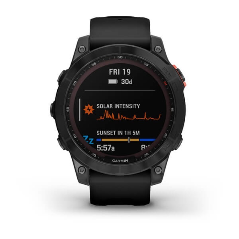Smart watch GARMIN Fenix 7 SOLAR Tamnosivi s crnim remenom - 010-02540-11 25051