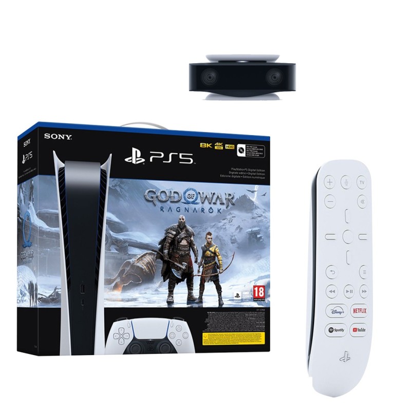 Igraća konzola Playstation 5 C Digital Edition+GOW Ragnarok+PS5 Remote+HD Camera 30347