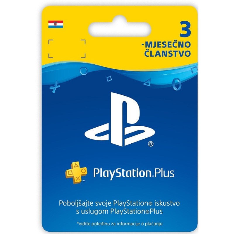 SONY PlayStation plus card 90 days hanger 25953