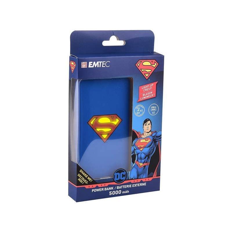 Power Bank  5000mAh EMTEC - POWER ESSENTIALS Superman 24448