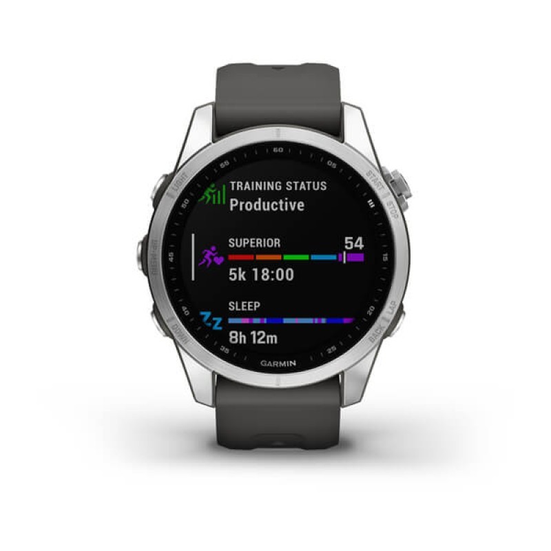 Smart watch GARMIN Fenix 7S Srebrni s grafitno sivim remenom - 010-02539-01 25008
