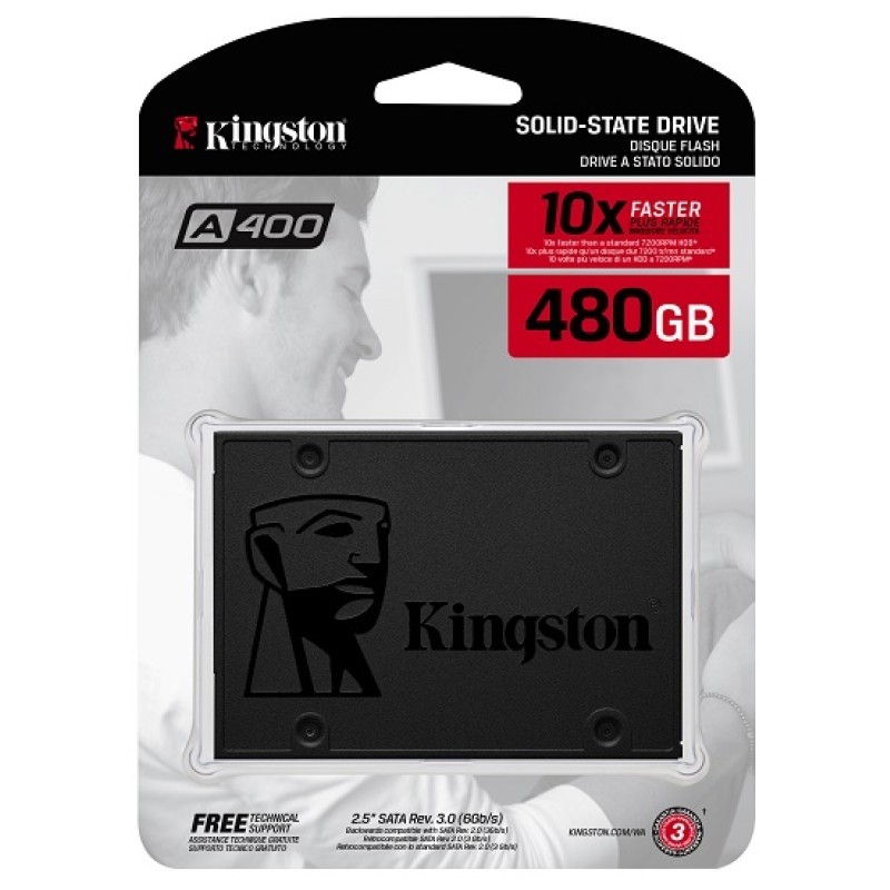 SSD 2.5" SATA-3  480GB KINGSTON A400-series 17260