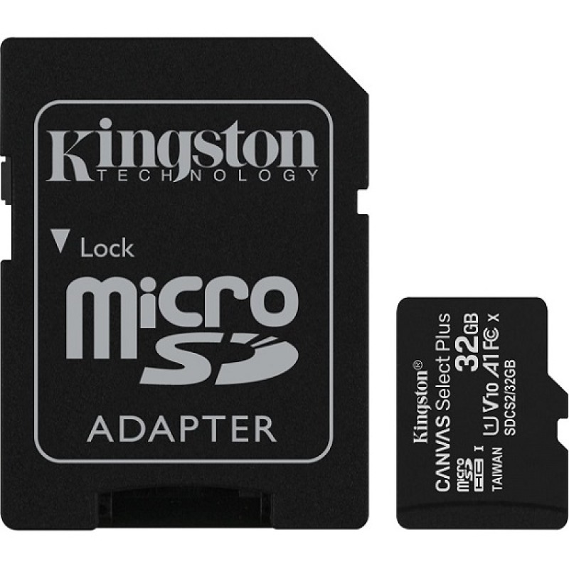 Memorijska kartica Micro Secure Digital  32GB KINGSTON Class10 Canvas Select+ Ad 21948