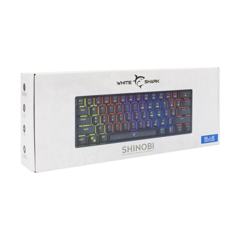 Tipkovnica WHITE SHARK GK-2022 Shinobi plavi switch - crna 30649