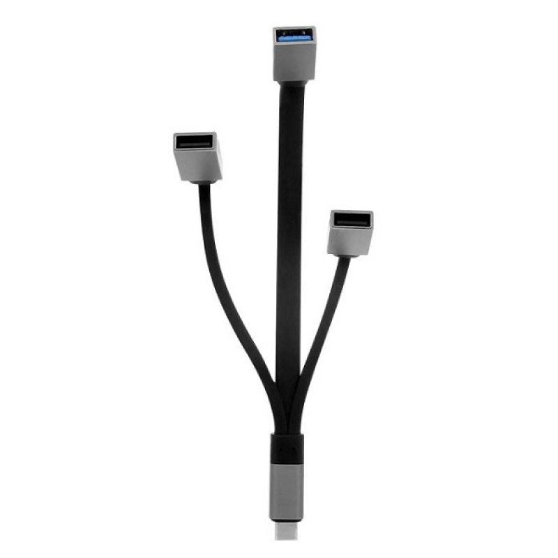 Adapter USB tip C-M  <=> 2x USB2.0 + 1x USB3.0 A-Ž - T'nB 21961