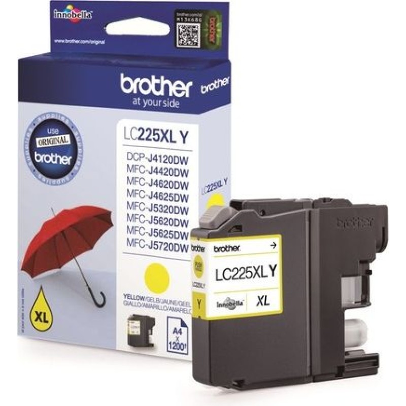 Tinta BROTHER LC-225XL Yellow original 20138