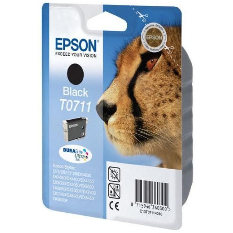 Tinta EPSON T0711 Black 7.4ml original 19073