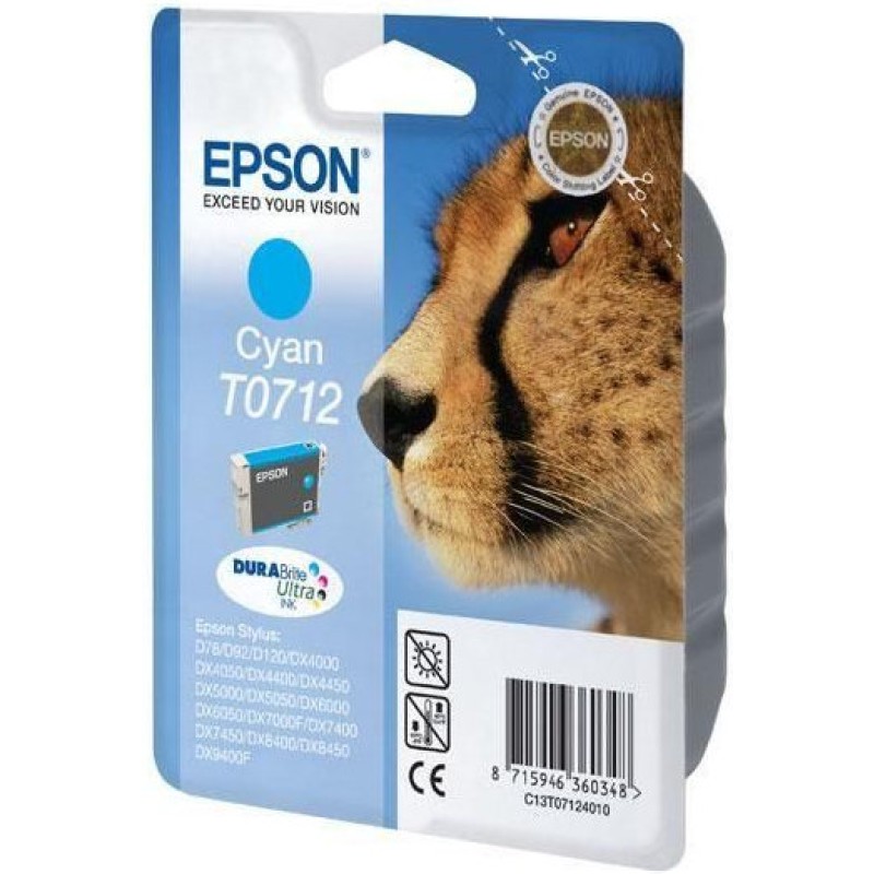 Tinta EPSON T0712 Cyan 5.5ml original 19076