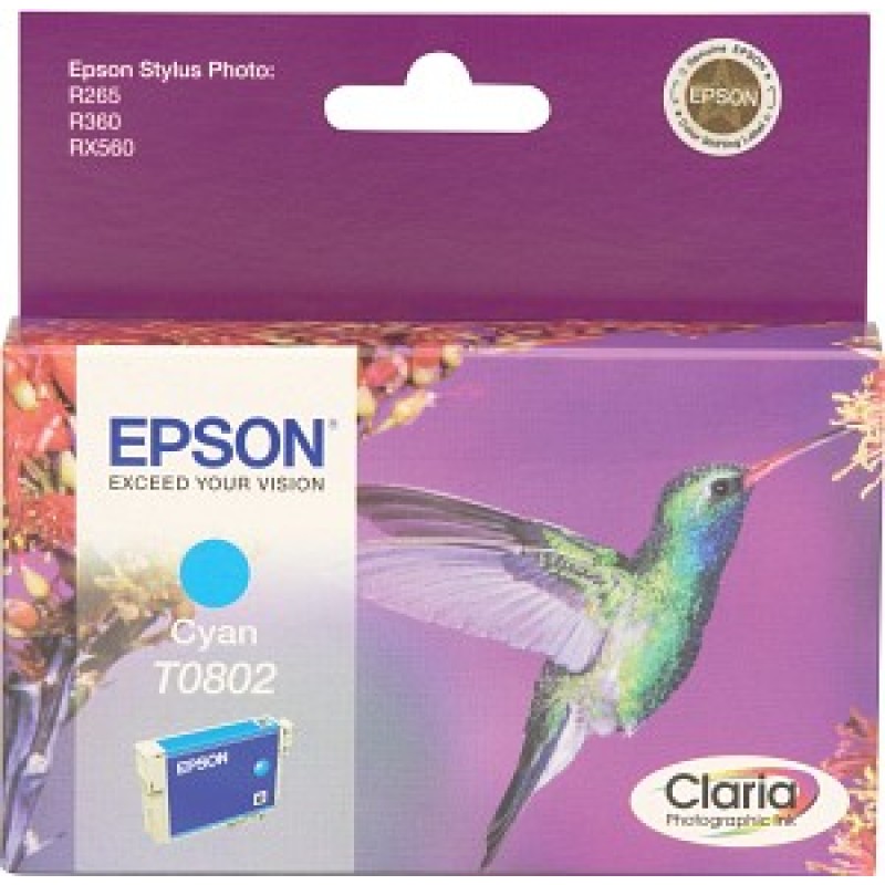 Tinta EPSON T0802 cyan original 19098