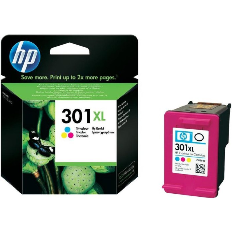 Tinta HP CH564EE Tri-color No.301XL original 16012