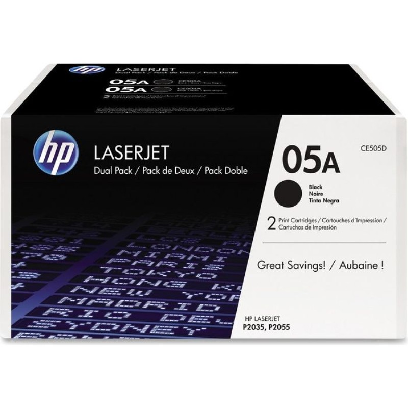 Toner HP CE505D Pak 2/1 original 16230