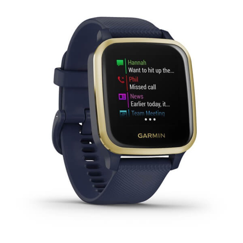 Smart watch GARMIN Venu Sq Music Navy/Light Gold - 010-02426-12 24201