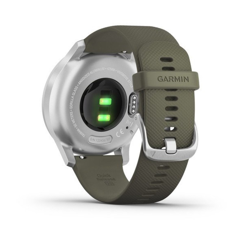 Smart watch GARMIN Vivomove Style Silver Moss - 010-02240-21 24128