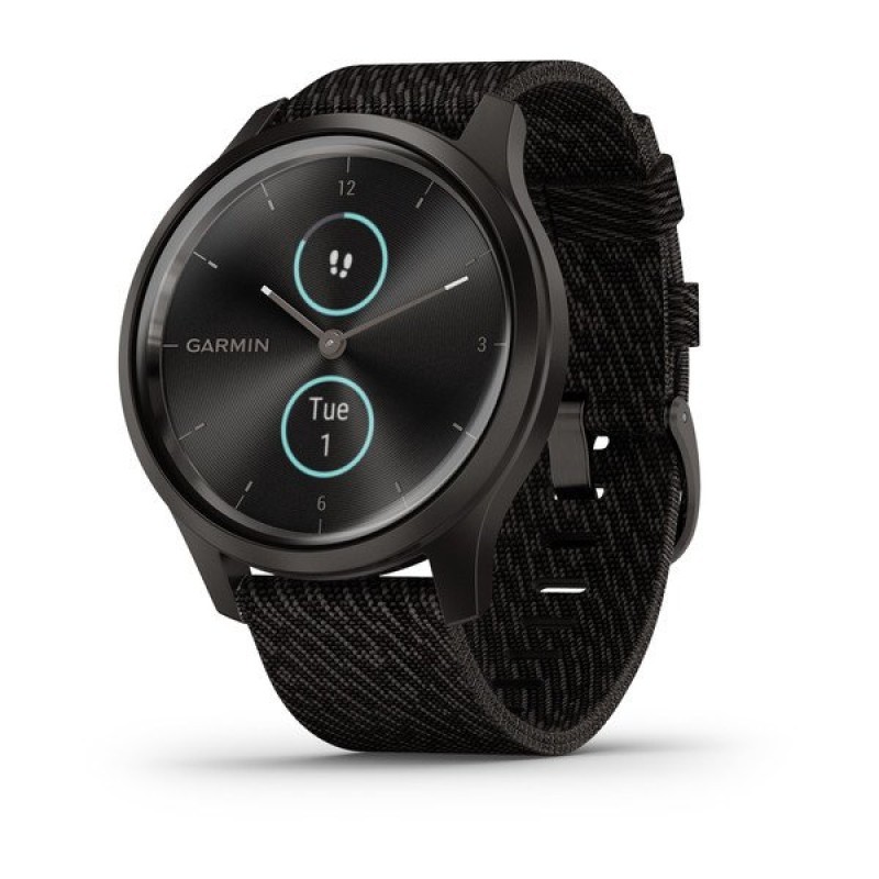 Smart watch GARMIN Vivomove Style Slate Black Pepper nylon - 010-02240-23 24134